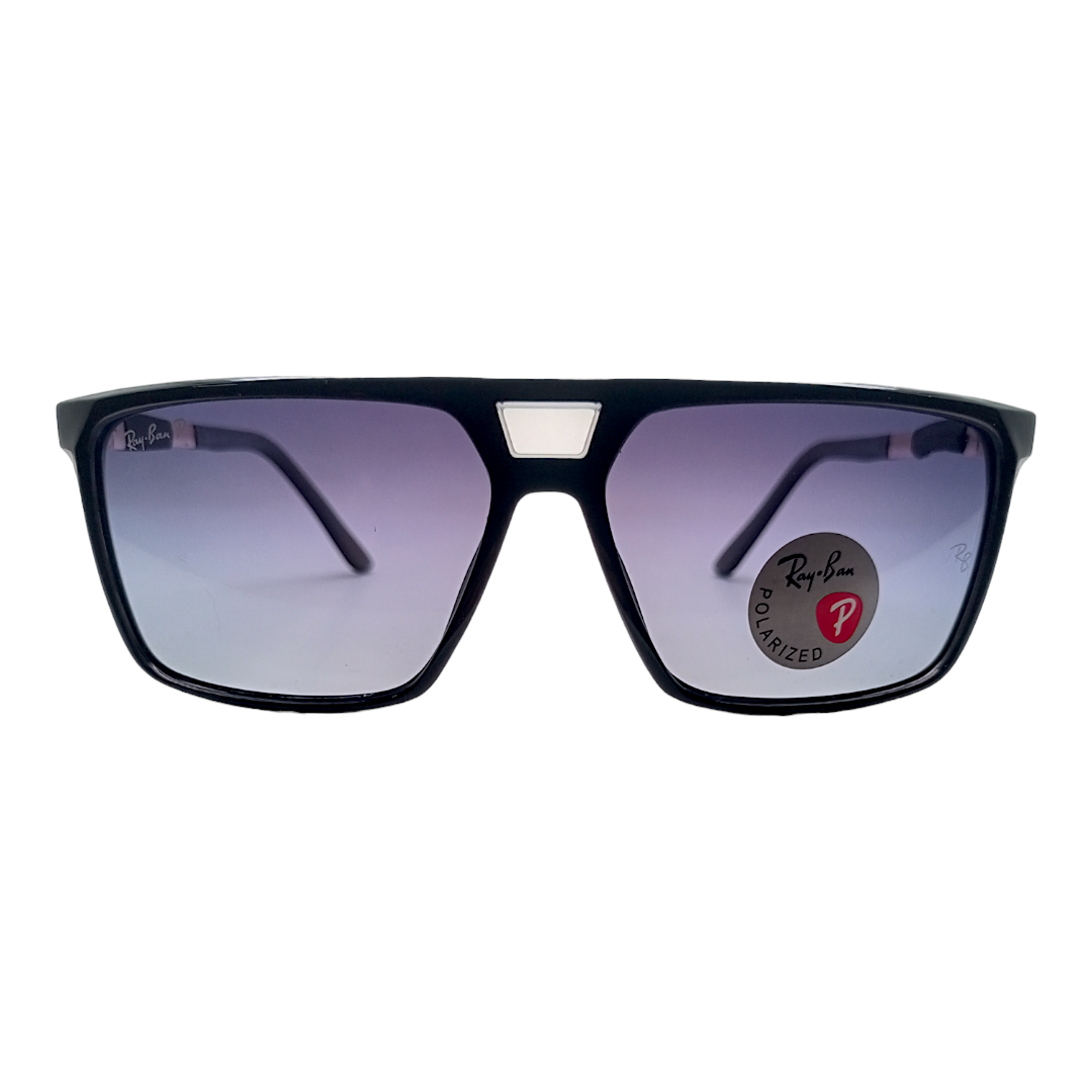 RAYYBAN 91125 Met Black - Dark Grey - Fiber (Polarized)