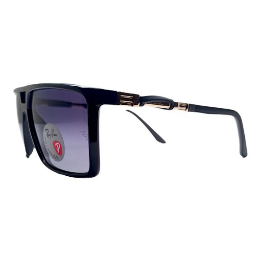 RAYYBAN 91125 Met Black - Dark Grey - Fiber (Polarized)