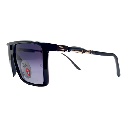 RAYYBAN 91125 Shine Black - Dark Grey - Fiber (Polarized)