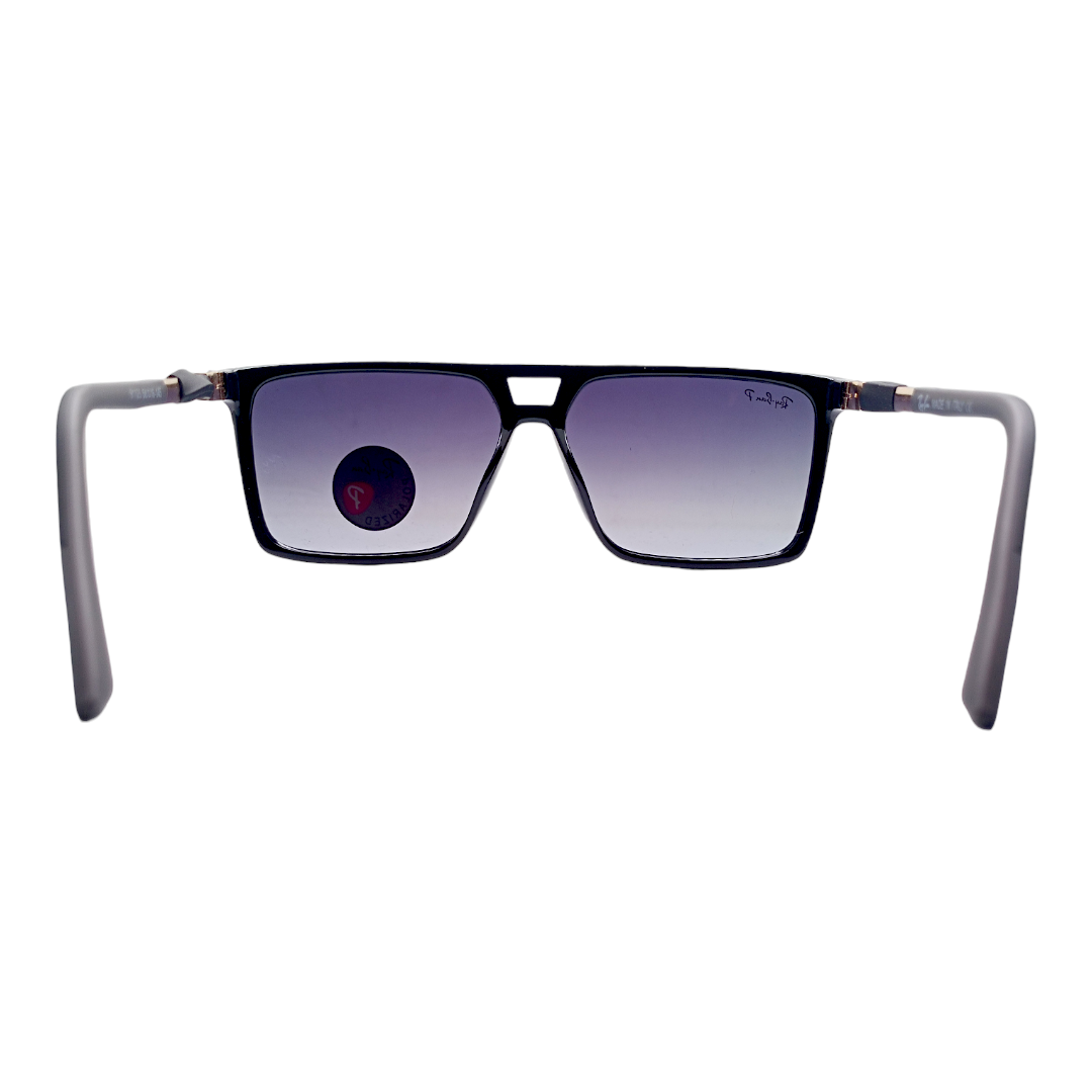 RAYYBAN 91125 Met Black - Dark Grey - Fiber (Polarized)