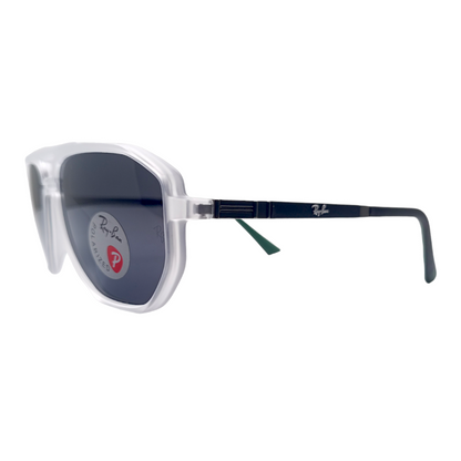 RAYYBAN 91106 Transparent White - Dark Grey - Fiber (Polarized)