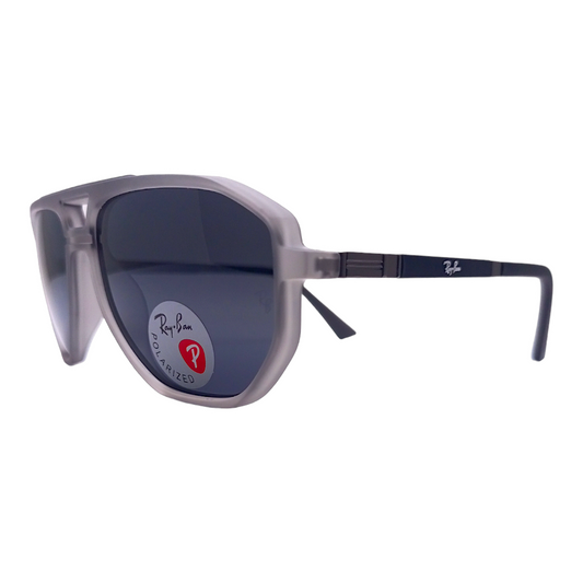 RAYYBAN 91106 Transparent Grey - Dark Grey - Fiber (Polarized)