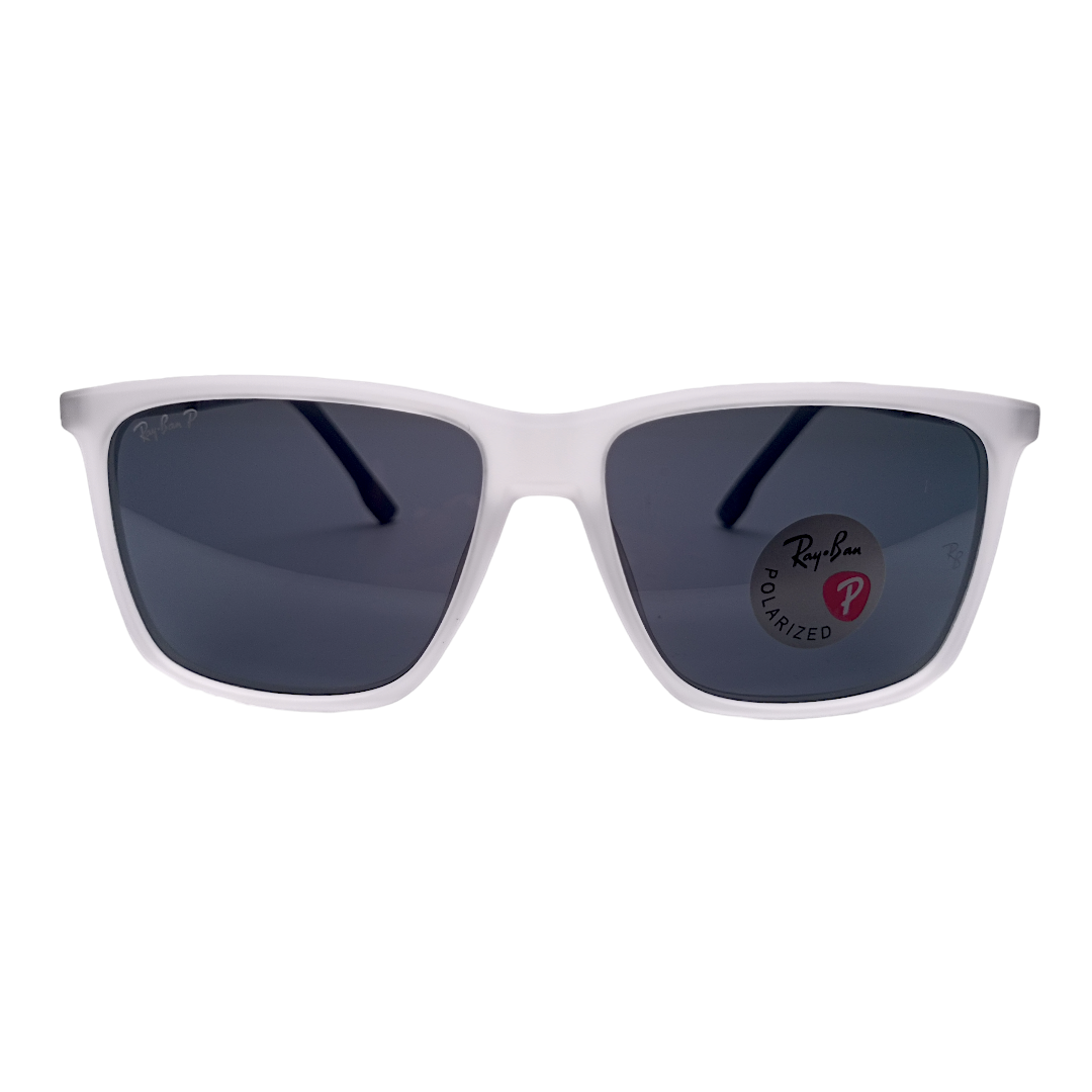 RAYYBAN 91112 Transparent White - Dark Grey - Fiber (Polarized)