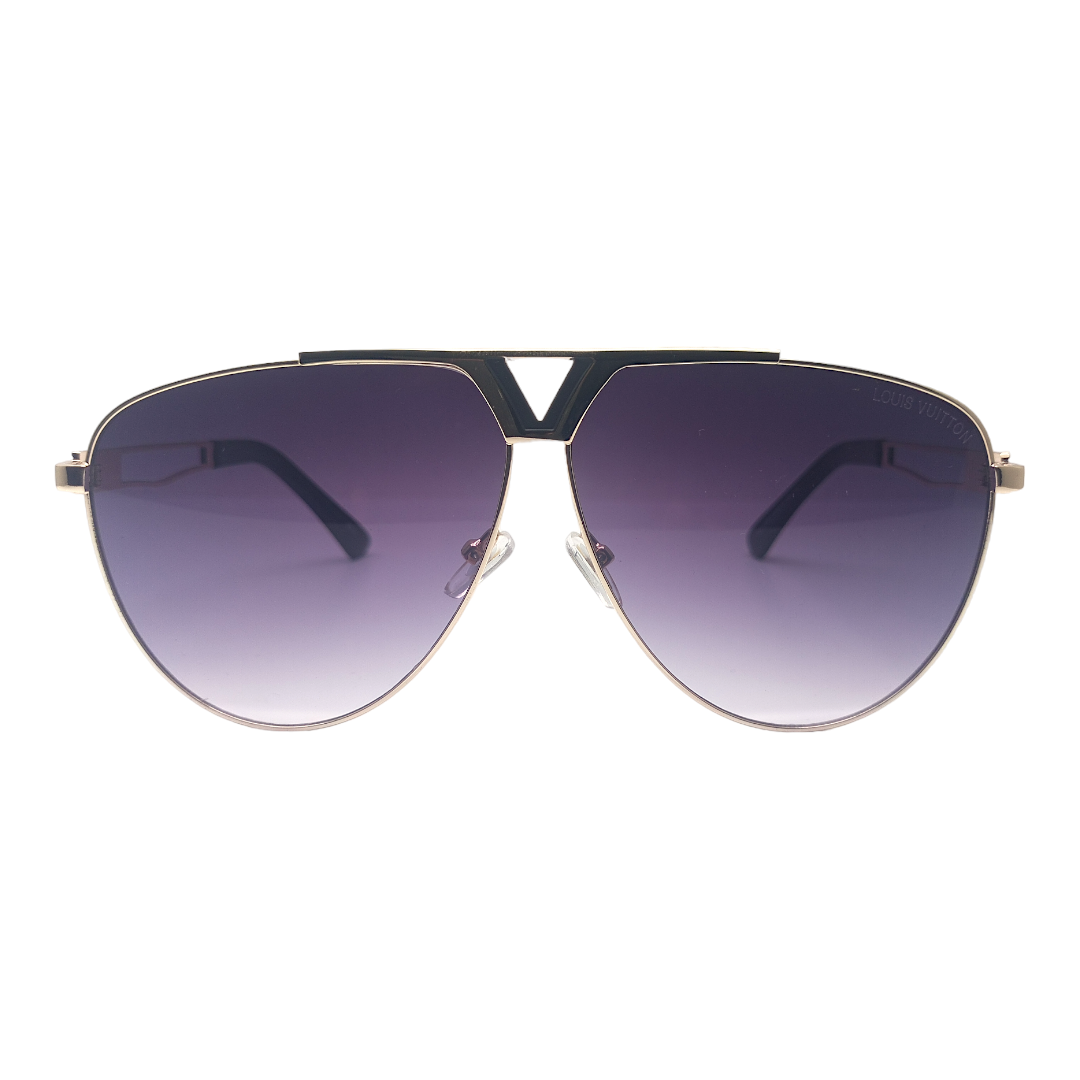 LOUIIS VUITTON Classic Aviator 8011 - Golden - Tinted Grey